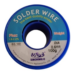 60/40 0.6mm Soldering Wire 100g