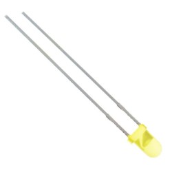 3 mm Yellow LED (Diffused Lens)