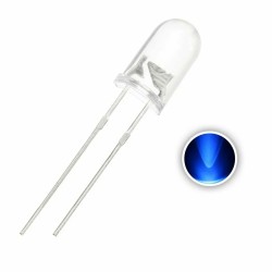 5 mm Blue LED (Clear Lens)