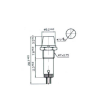 Orange 12V AC/DC Signal Indicator 40mm