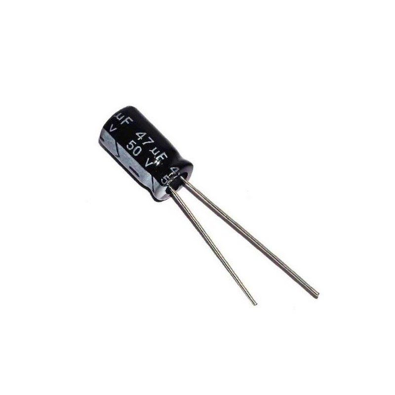 47 uF 50 V Electrolytic Capacitor