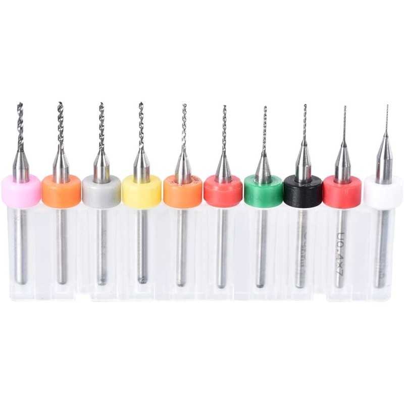 Mini PCB Drill Set 0.3 - 1.2 mm (10 pcs)