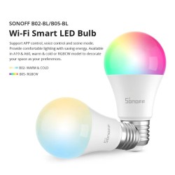 Sonoff B05-BL-A60 WiFi Smart RGB LED Bulb