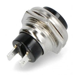 15mm Push Button Switch Black