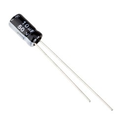 10 uF 50 V Electrolytic Capacitor