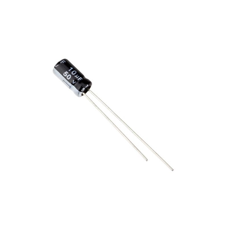 10 uF 50 V Electrolytic Capacitor