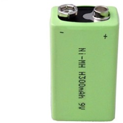 Ni-MH 300mAh 9V Rechargeable Battery