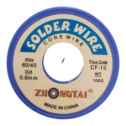 60/40 0.6mm Soldering Wire 100g