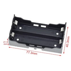 Lithium Parallel Battery Holder 2X18650 3.7V