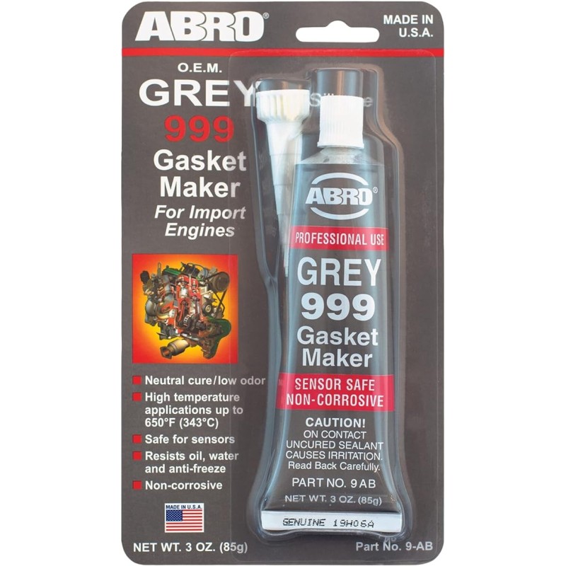 ABRO 999 Silicone Gasket Maker (85g, Grey)