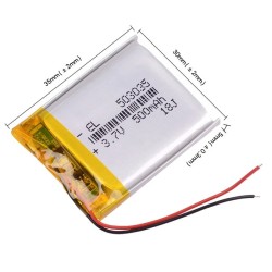 3.7V 500mAh 503035 LiPo...