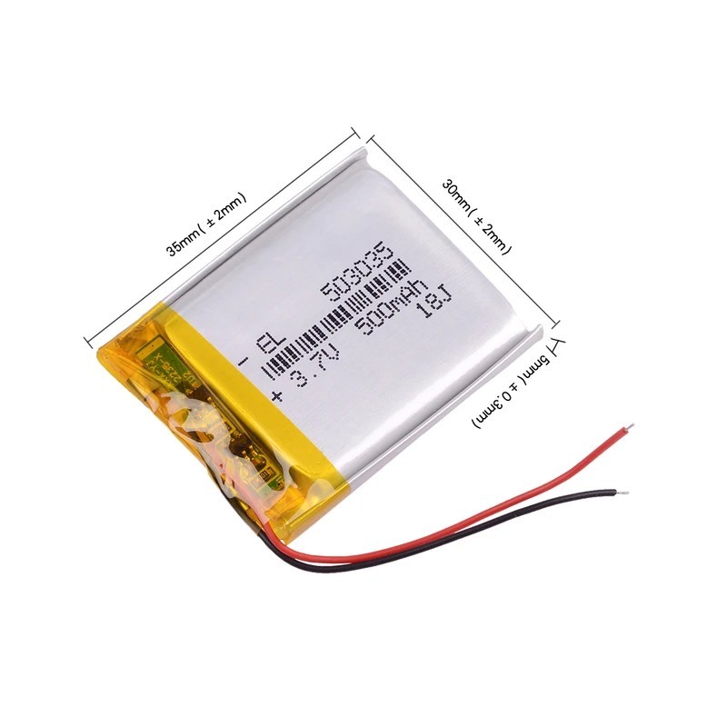 3.7V 500mAh 503035 LiPo Battery