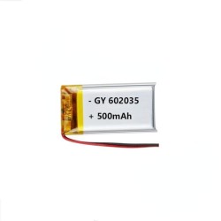 3.7V 500mAh 602035 LiPo...