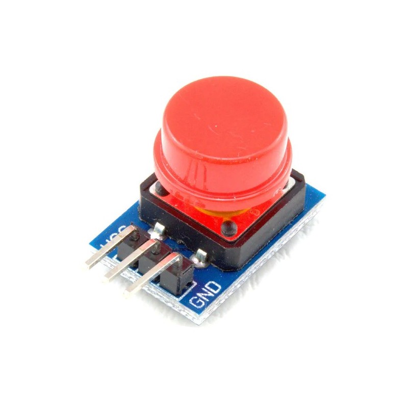 Red Big Push Button Module