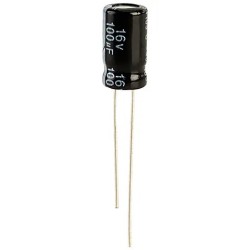 100 uF 16 V Electrolytic Capacitor