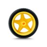 Yellow Wheel With Tyre