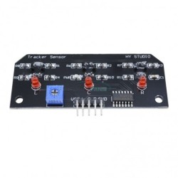 TCRT5000 3-Channel Line Tracking Sensor Module - Black