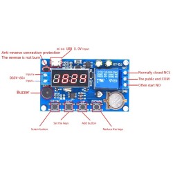 DC 5V-60V Real-time Relay with Clock Synchronization Timer Module