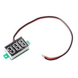 3-30 V Green Panel Voltmeter