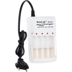 JIABAO JB-212 Digital Power Battery Charger With 4 Free Ni-Mh Batteries