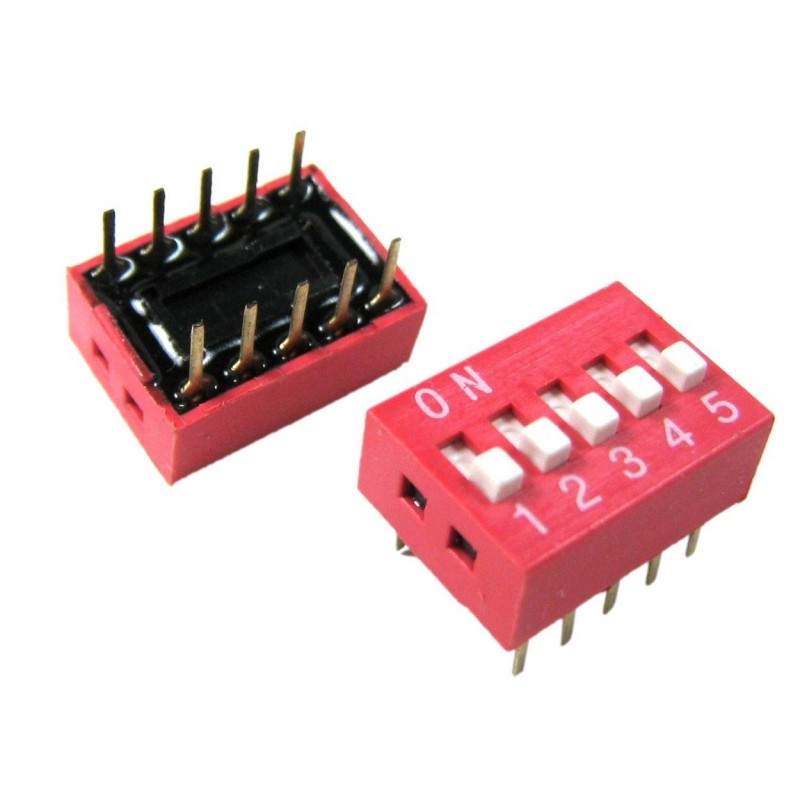 Red DIP Switch (5p)