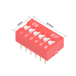 Red DIP Switch (6p)